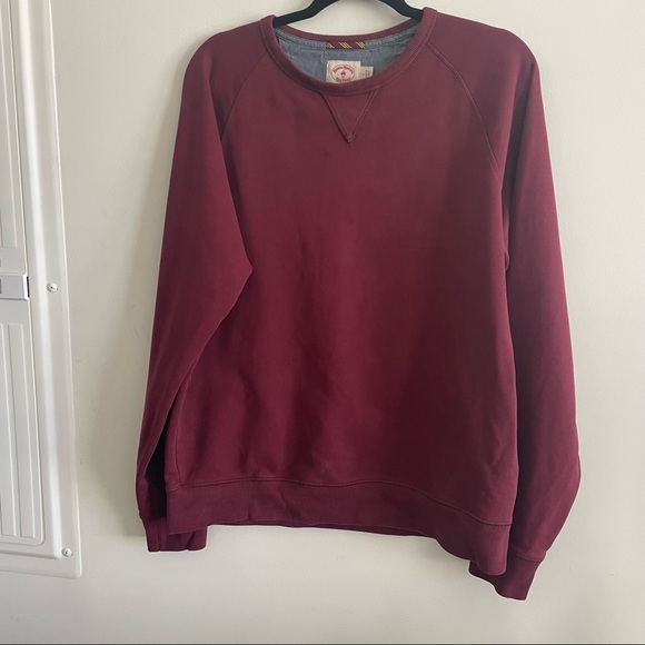 Brooks Brothers Crew Neck Sweater Maroon L Vintage Aesthetic - Picture 1 of 8
